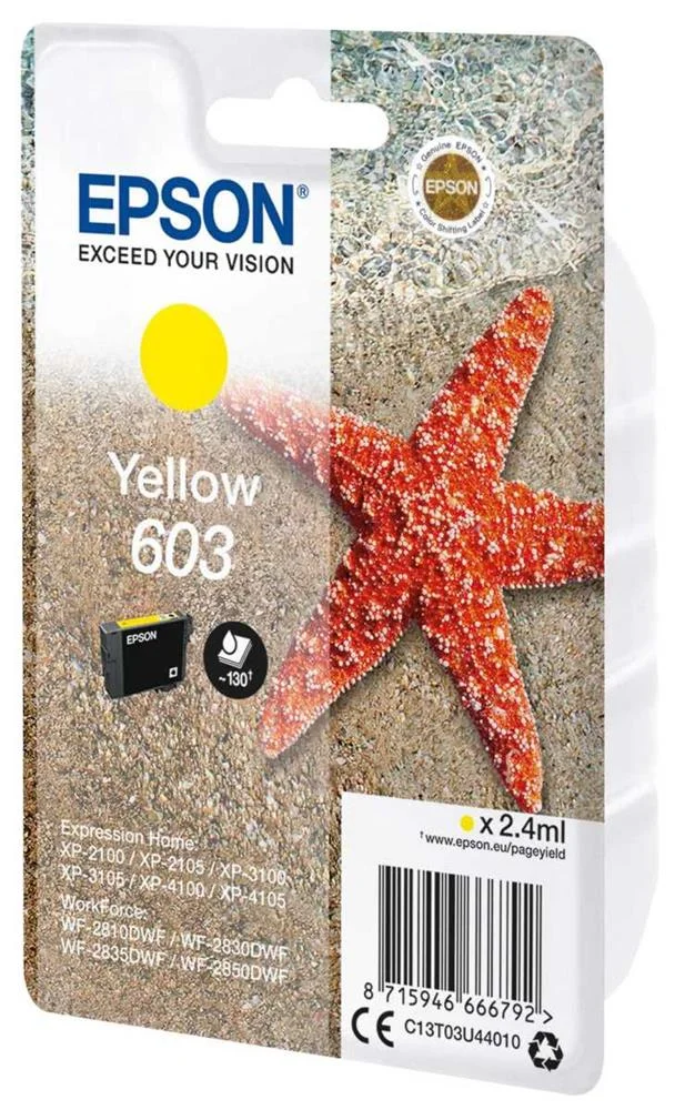 Epson Tinteiro 603 Amarelo Xp-28xx/3100/21xx/3105.