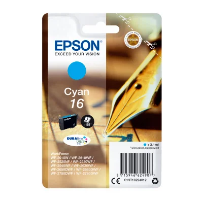 Epson Tinteiro Singlepack Cyan 16 Durabrite Ultra.