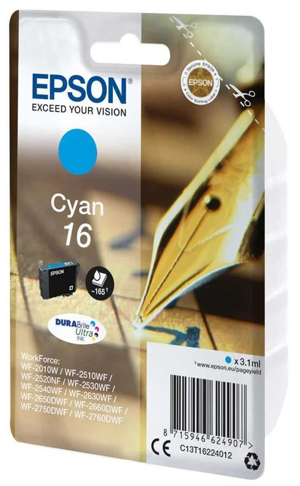 Epson Tinteiro Singlepack Cyan 16 Durabrite Ultra.