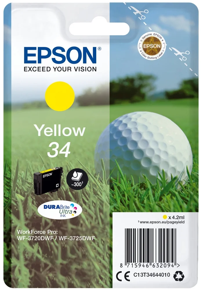 Yellow Inklayer 34 (300 P&aacute;ginas) - Epson