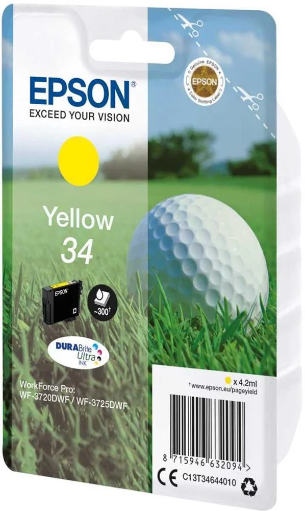 Yellow Inklayer 34 (300 P&aacute;ginas) - Epson