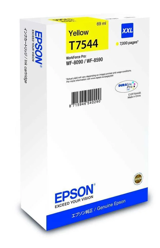 Epson Ink Cart. C13t754440 F?r Workforce Pro Wf-8090/8590 Xxl Yellow