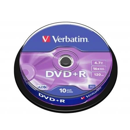 Verbatim Dvd+R 16x 4.7gb 120min Matt Silver Bobin.