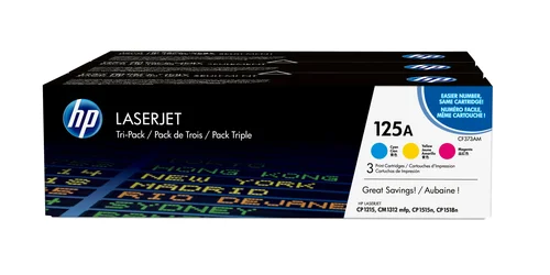 Pack 3 Toner Tricolor 125a Hp