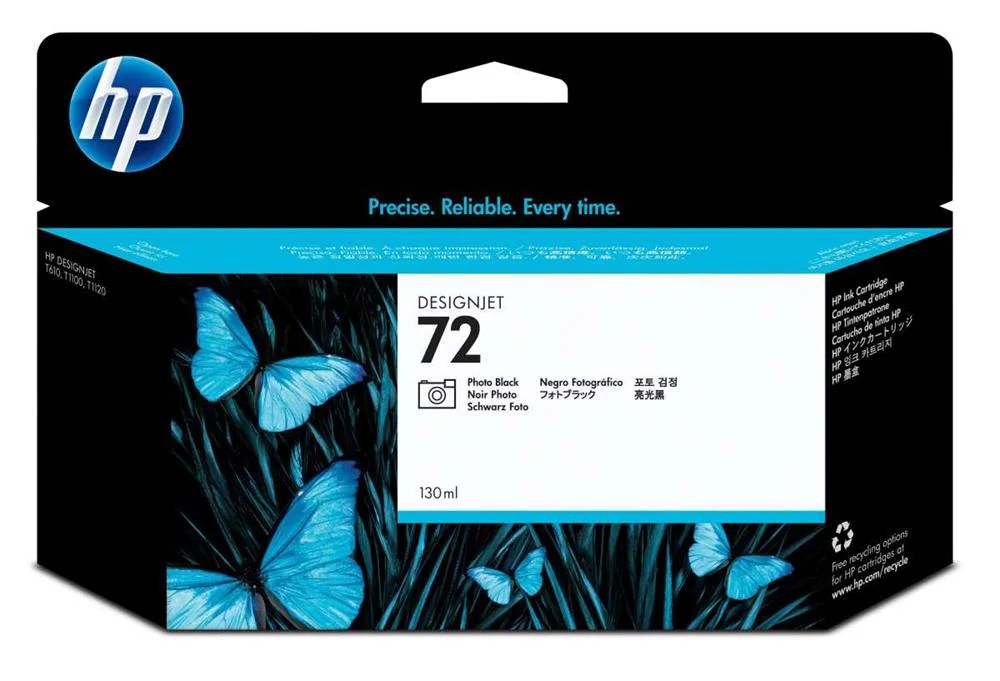 Cartucho de Tinta Negro Fotogr&aacute;fico 72 Hp