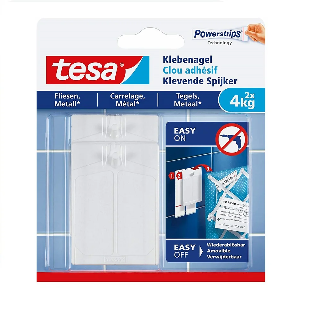 Tesa Klebenagel Fliesen & Metall Bis 4kg                2st.