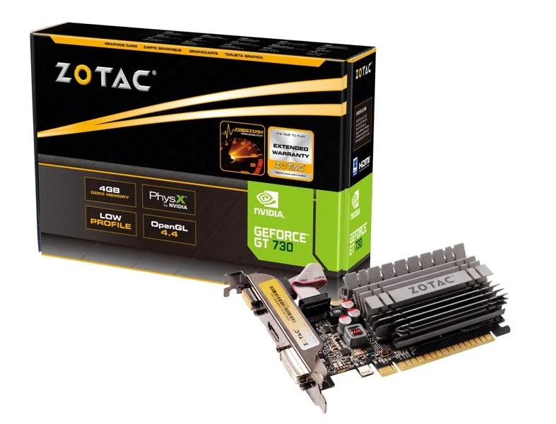 Placa Gr&aacute;fica Geforce Gt 730 4gb - Zotac