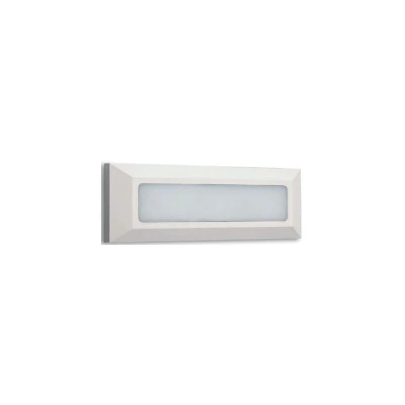 Aplique Led Muro Saliente Branco Fosco 3w 3000k