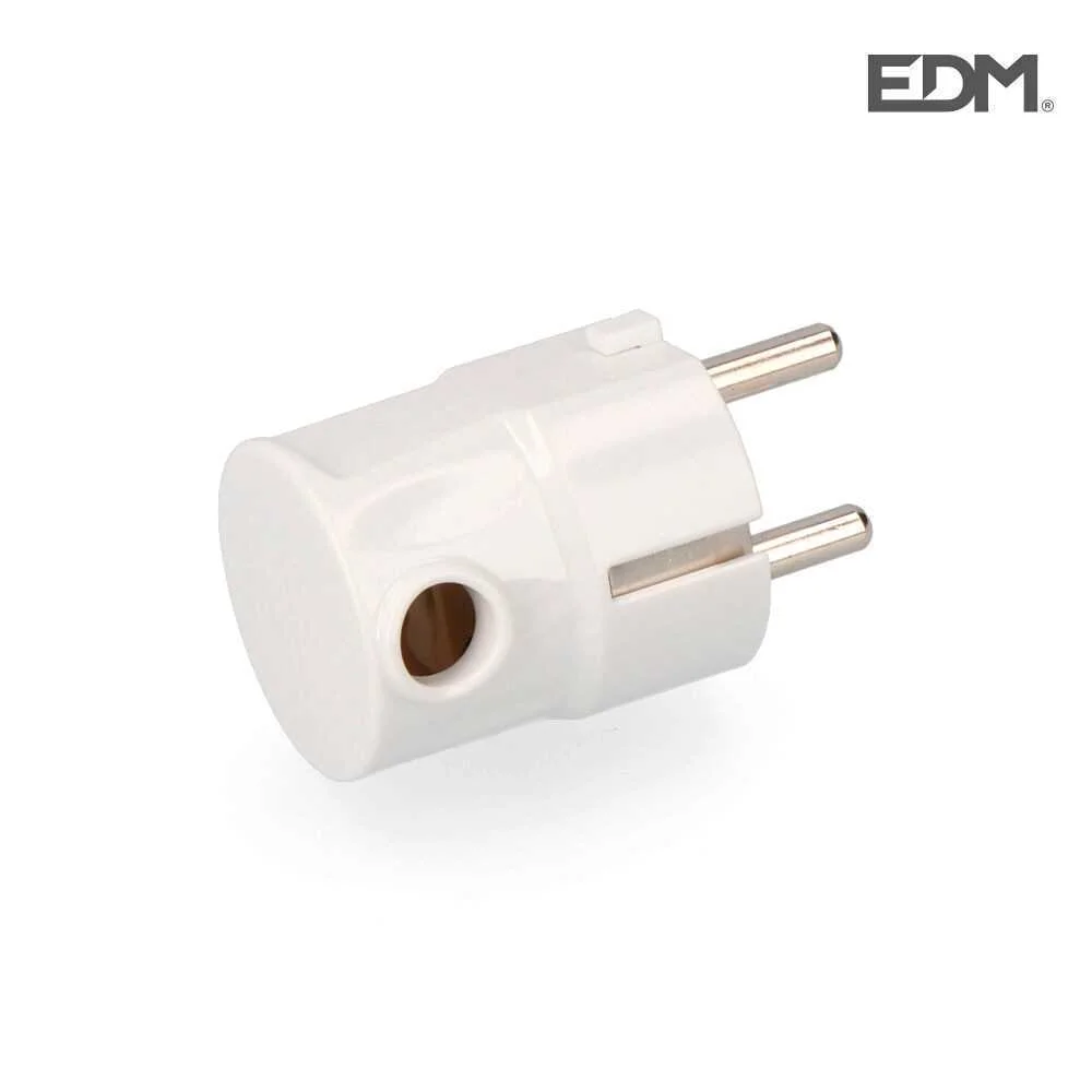 Ficha Schuko T/tl S/lateral 4.8mm Retract.