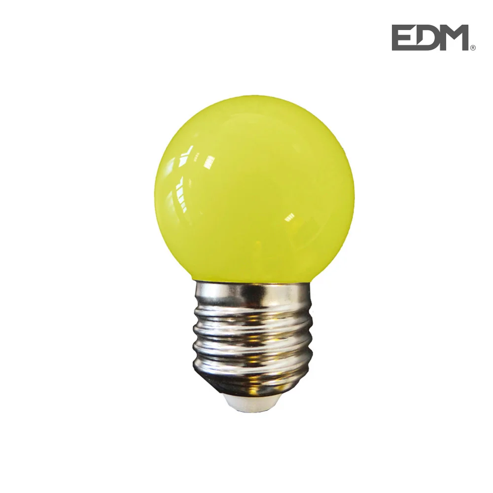 Lampada Esferica LED E27 1,5w 80 Lm 6400k Amarela.