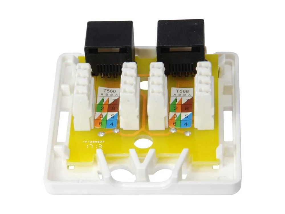 Caixa Equip Surface Mount 2-Port Utp Cat.6, White.