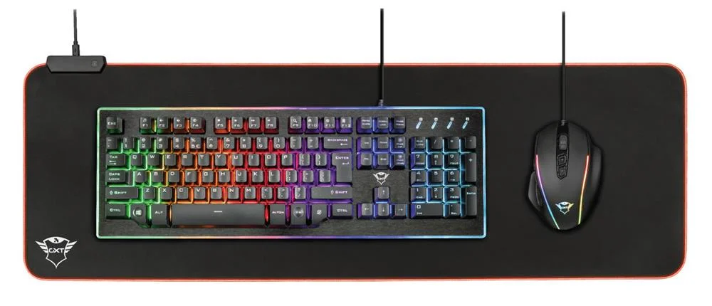 Trust Gxt 764 Glide-Flex Xxl Rgb Gaming Mouse Pad.