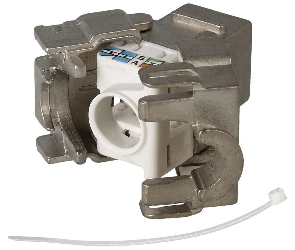 Conetor Keystone Rj45 Cat6a Ftp Femea Metalico