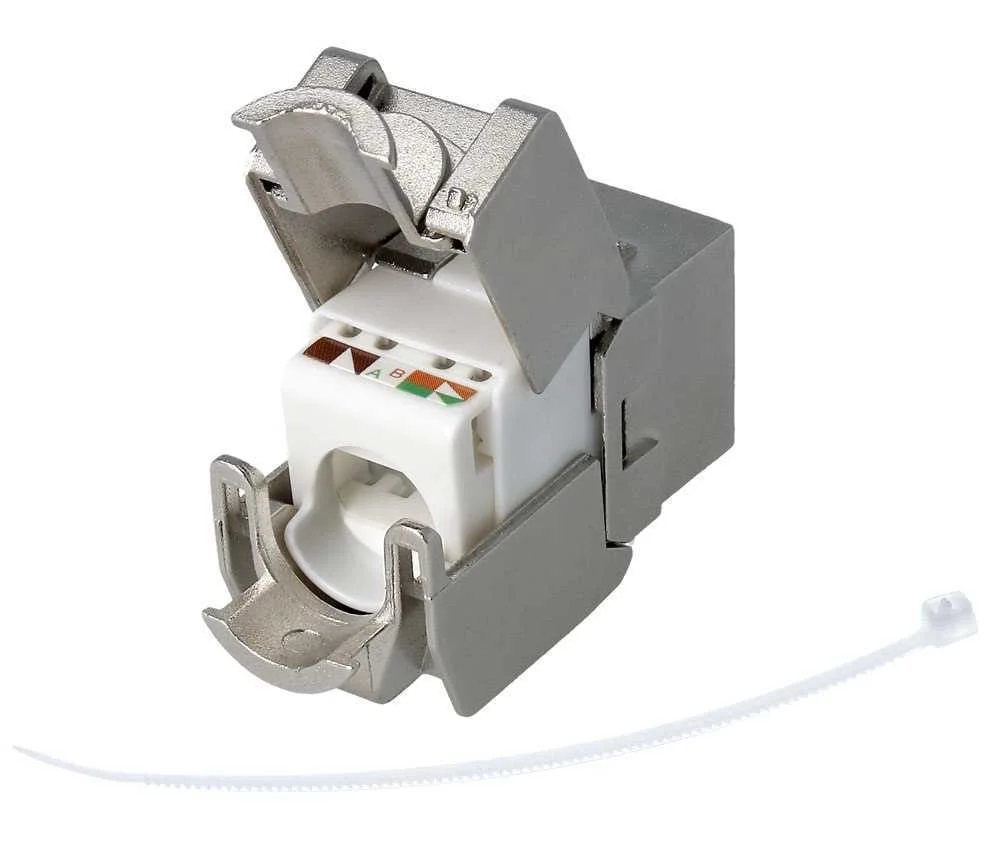 Conetor Keystone Rj45 Cat6 Utp Femea 180&ordm;