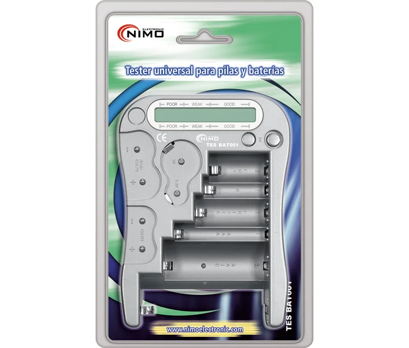 Tester Universal para Pilas Y Bater&iacute;as