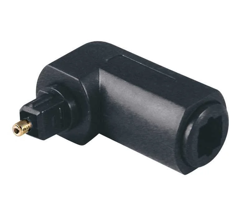 Adaptador Toslink F&ecirc;mea para Macho Angular Toslink