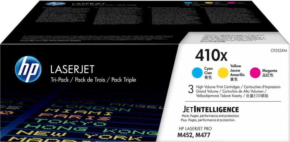 Hp Toner Cart. Cf252xm F?r Lj Pro M452dn/M452nw/M377dw/ M477fdn/M477fdw/M477fnw Rainbow Pack (C/M/Y)