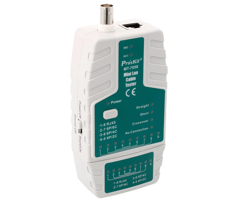 Mini Tester de Redes Rj/Bnc