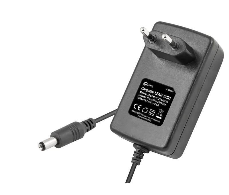 Carregador de Bateria para Chumbo 6v e 12v / 0,5a
