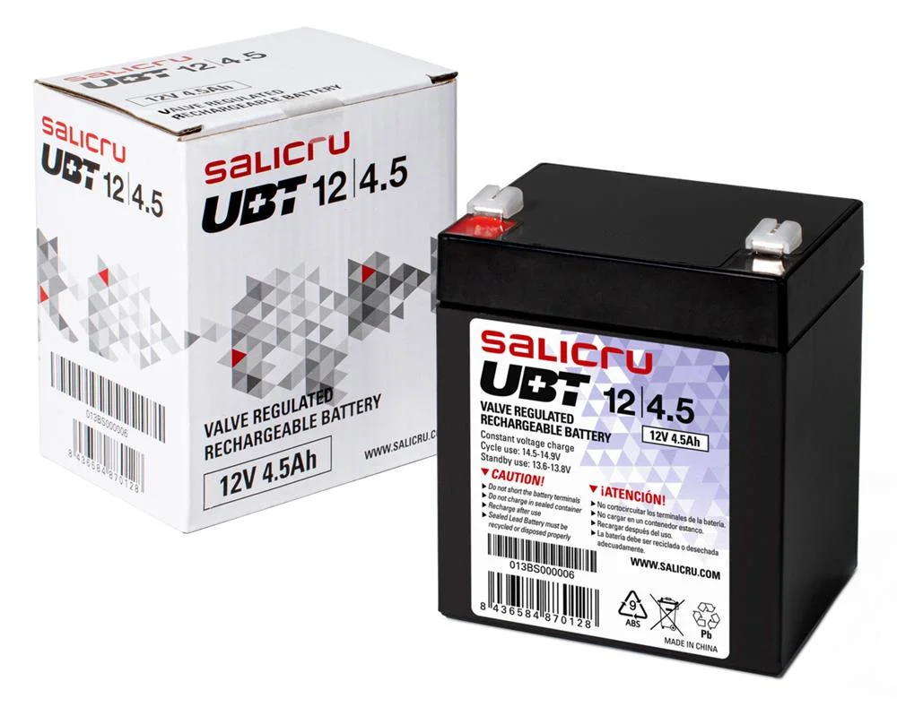 Bateria Recarregavel Agm Salicru Ubt 12v 4.5ah