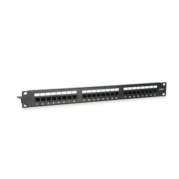 Patch Painel Equip Cat.6 24-Port 19 Inch 1u, Preto.