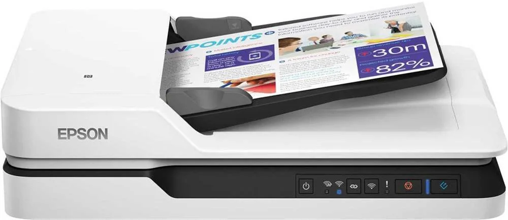 Esc&aacute;ner Wifi Doble Cara Epson Ds-1660w 1200 Dpi L.