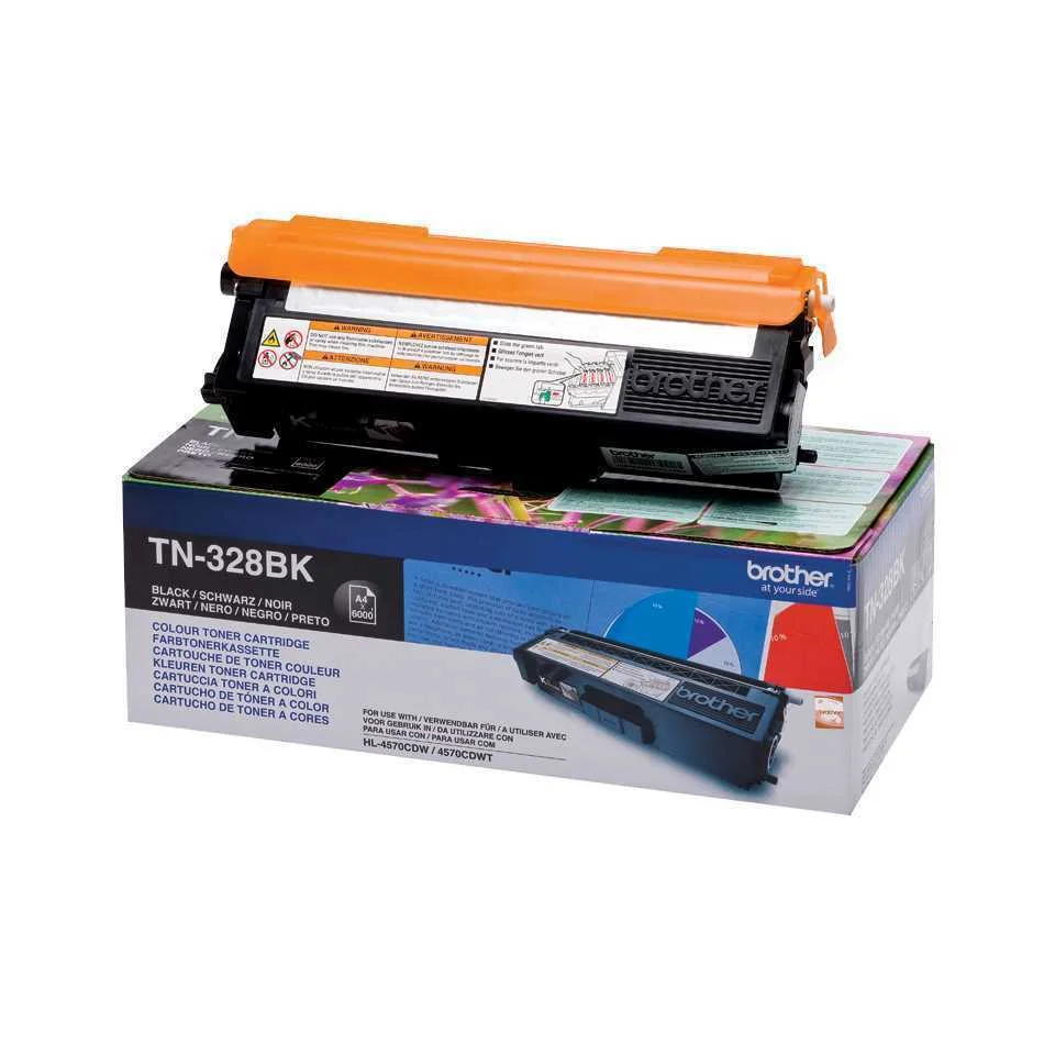 Tinteiro de Tinta Original Brother TN328BK Preto