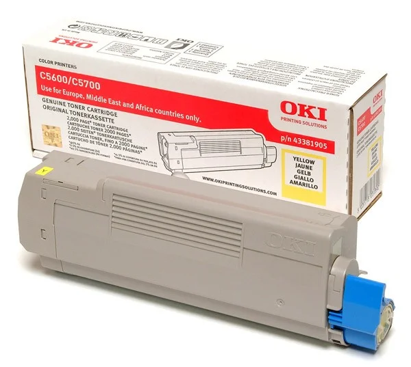 Toner OKI C5600/C5700-Yellow (2K)