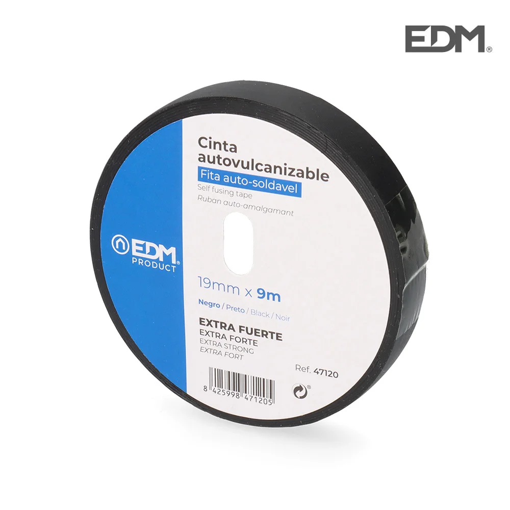 Fita Adesiva Auto Vulcanizavel 9m X 19mm Edm