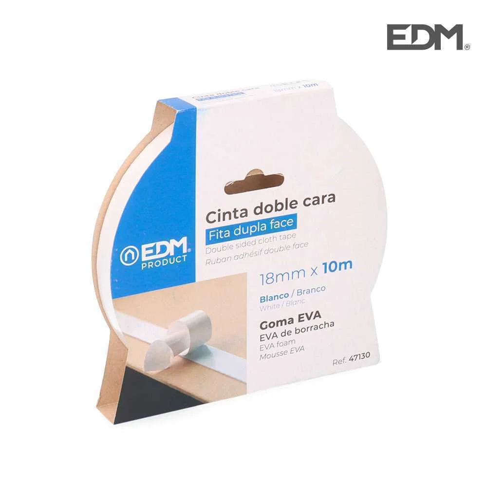 Fita Adesiva Dupla Face 10m X 18mm Edm