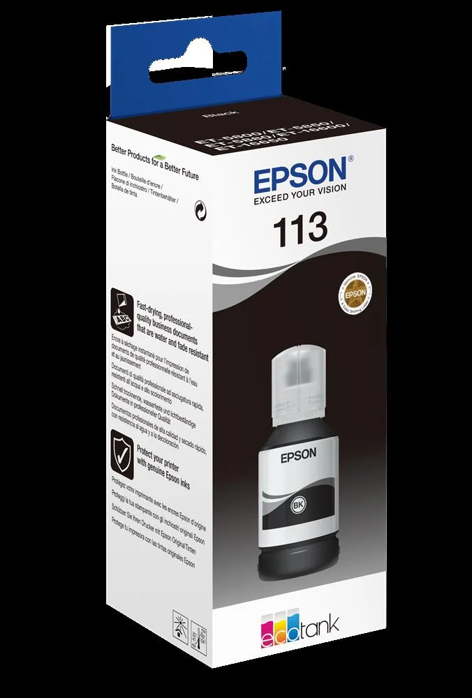 Bottle 113 Ecotank Preto - Epson