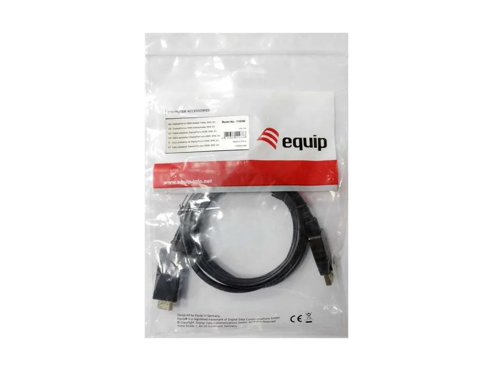 Equip Cabo Displayport - Hdmi 3mt Preto