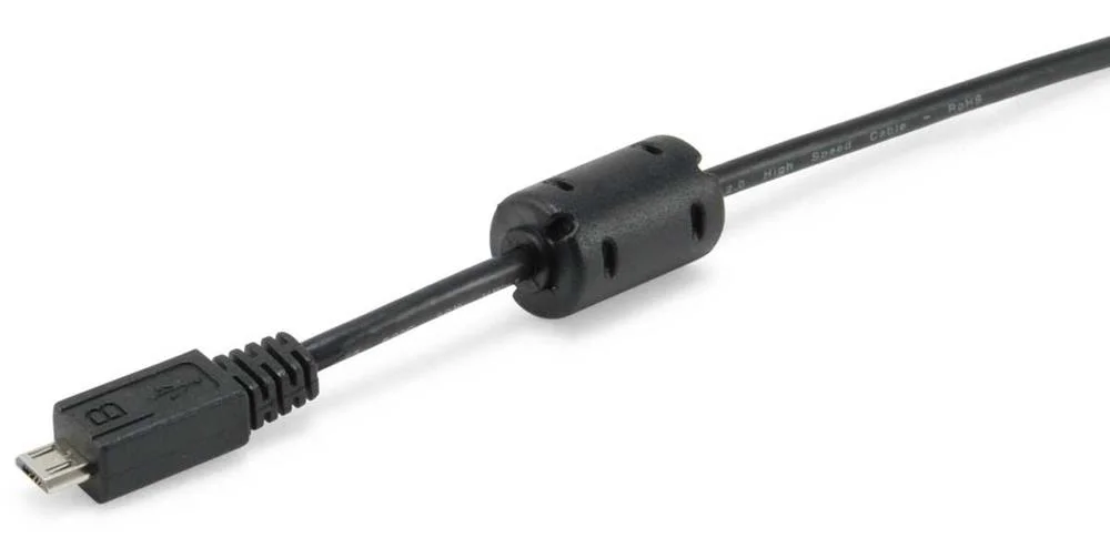 Equip Usb Kabel 2.0 a -> Micro B St/St  1.00m Ferrit Schwarz Polybeutel