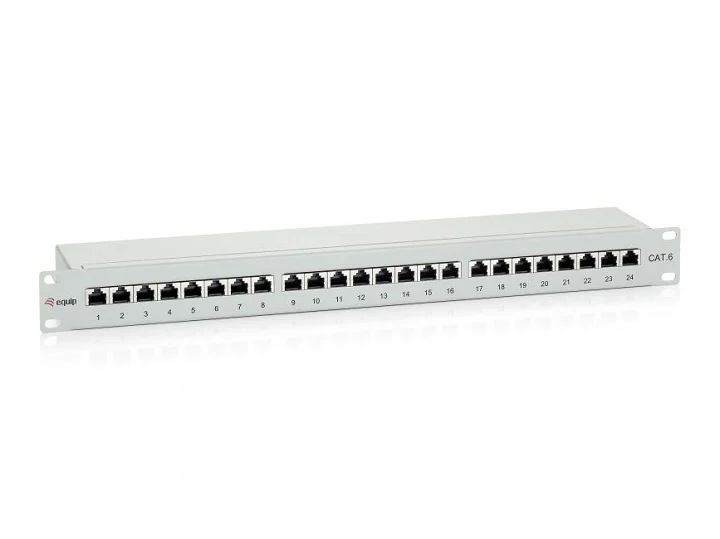 Patch Painel Equip Cat.6 24-Port 19 Inch 1u Light-.