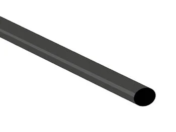 Shrinkable Tube 4.8mm - Black - 50 Pcs