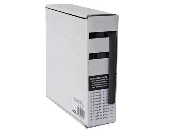 Tubo Termoencogible 2:1 - 2.5mm - Negro - 15m - C.