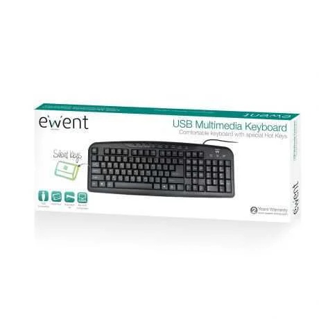 Ewent Teclado Multimedia Pt Usb
