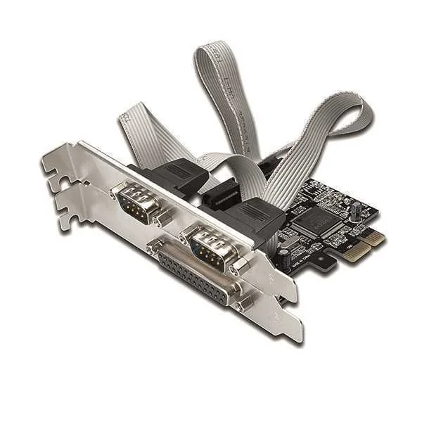 EWENT PCI Express 1 x parallel , 2 x serial card .