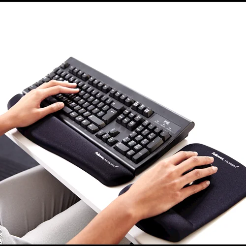 Fellowes Tapete Rato C/Apoio Pulso Foam Plustouch Preto