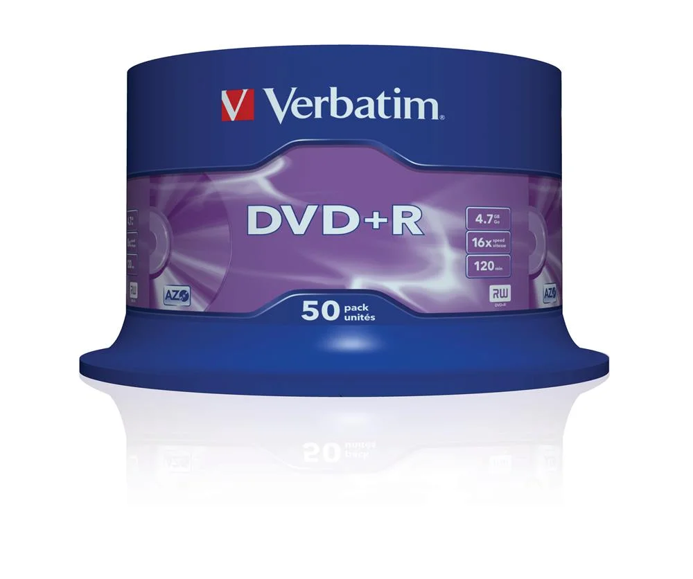 Verbatim Dvd+R 4.7 Gb (16x) Pack de 50