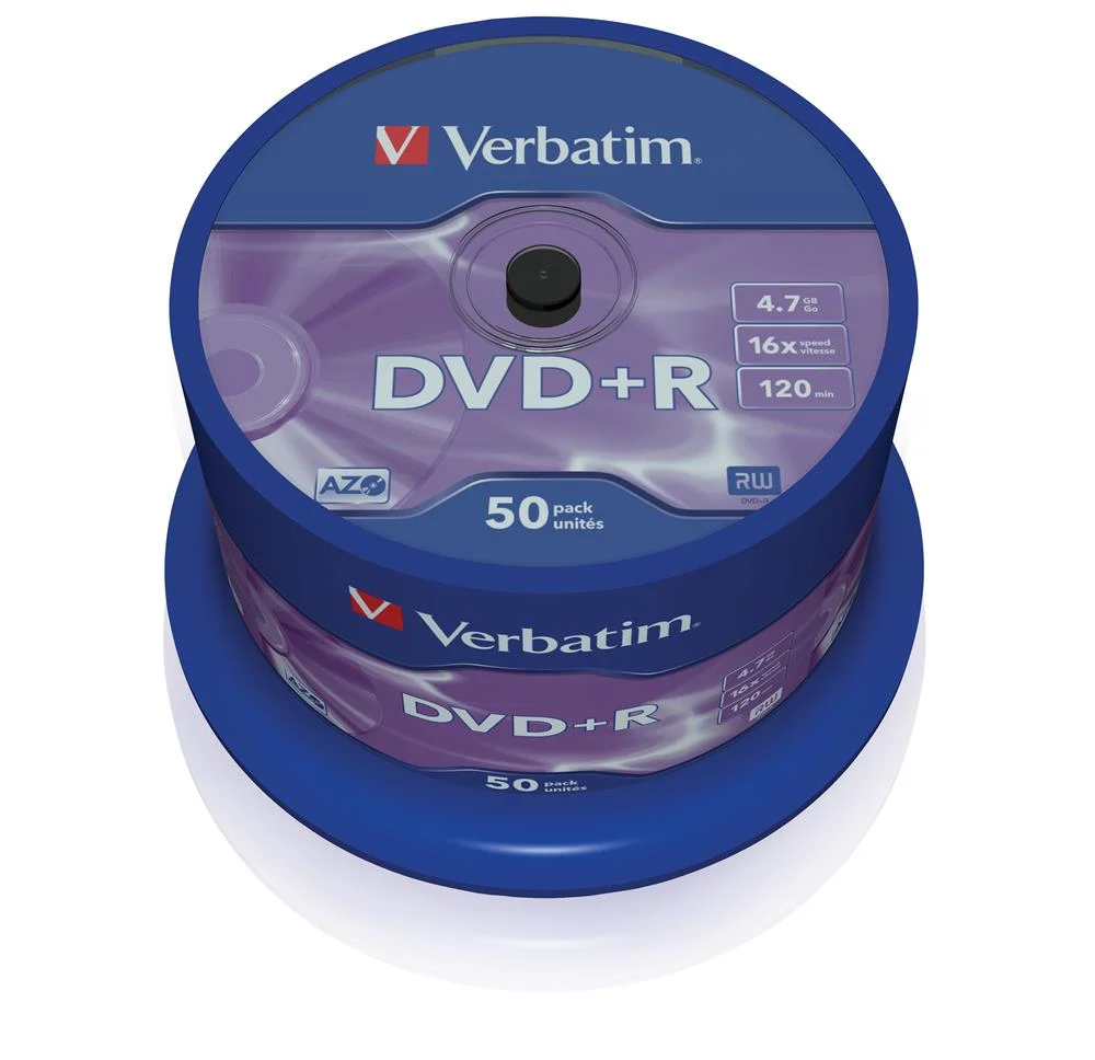 Verbatim Dvd+R 4.7 Gb (16x) Pack de 50