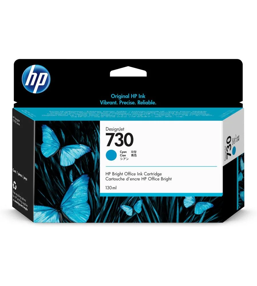 Hp Ink Cart. P2v62a No.730 F?r Dj T1700/Dr Cyan (130ml)