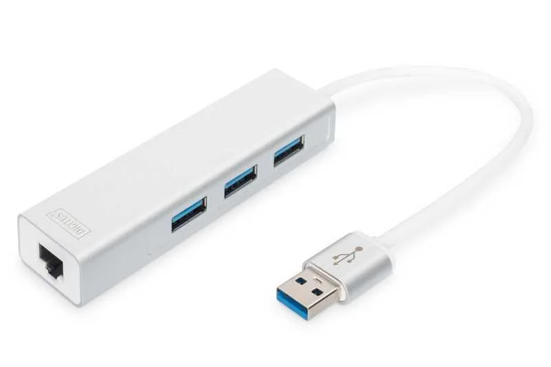 Digitus Hub 3xusb 3.0 + Gigabit Adapter (10/100/1.