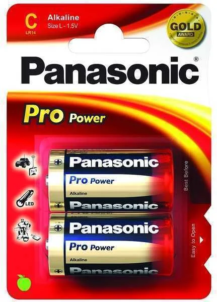 Pilha Alcalina C 1.5v Blister 2 Panasonic
