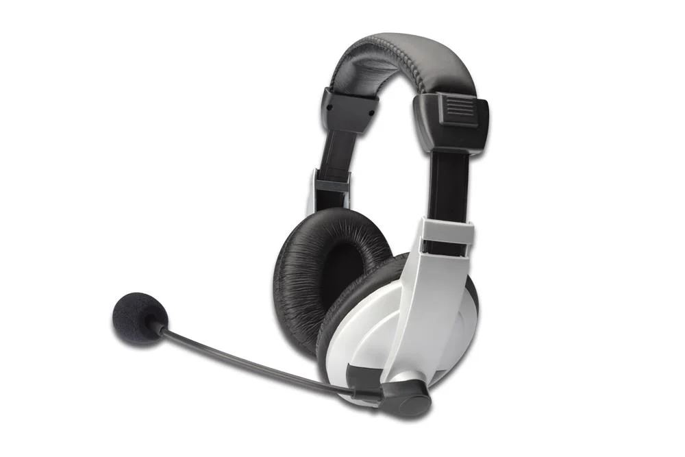 Digitus Multimedia Headset Stereo,Mit Mikro,Lautst&auml;rker,Klin