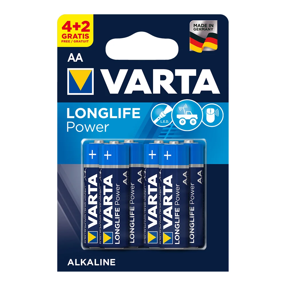 Pilas Alcalinas Varta 4906 AA 1,5 V 6 Uds