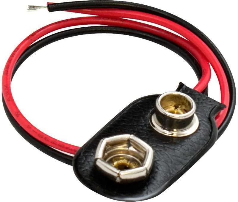 Suporte De Pilha De 9v Com Fio