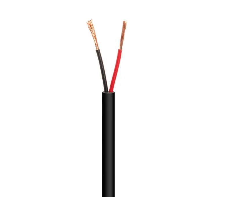 Cable para Altavoz Redondo, Negro 100m