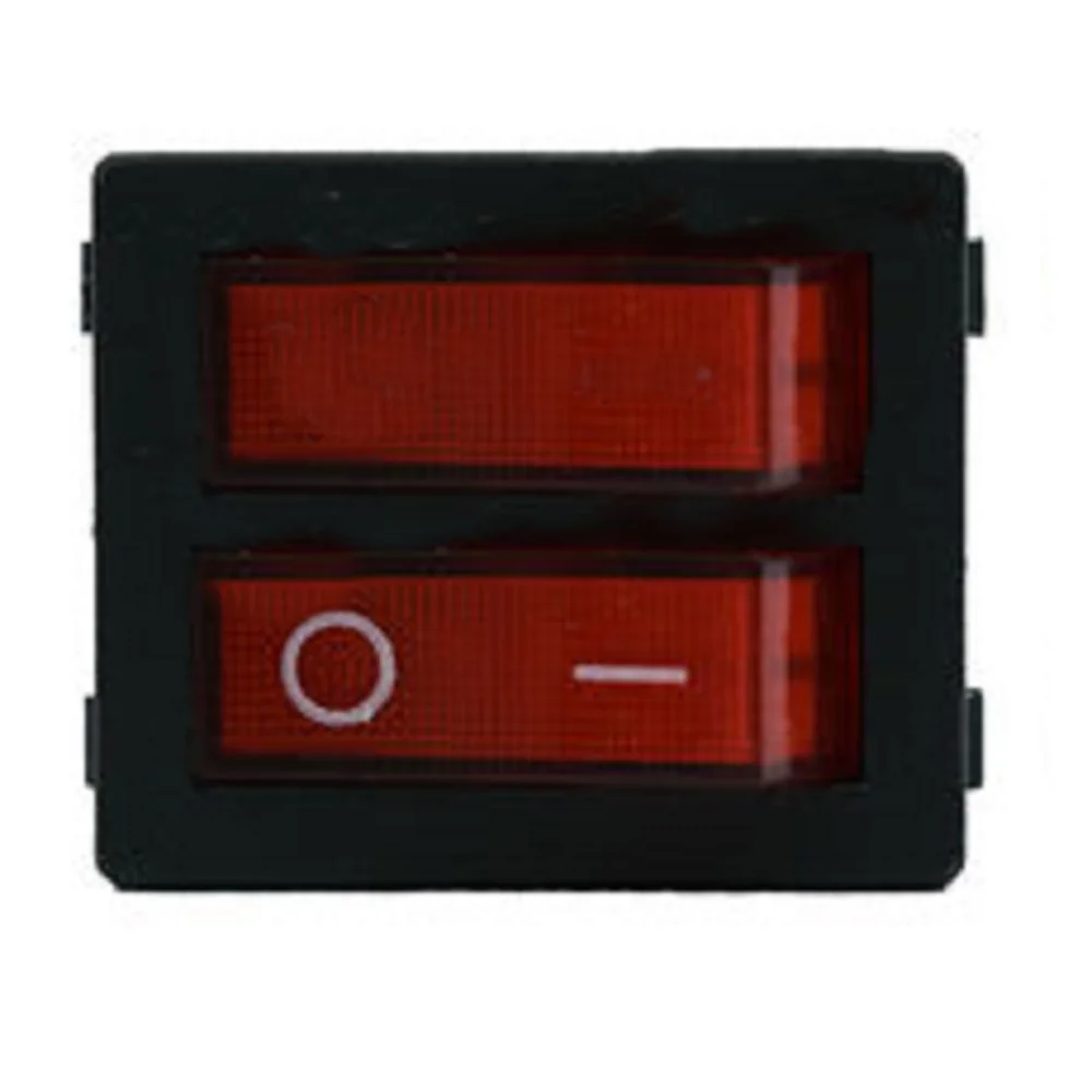 Interruptor Duplo I/O Vermelho