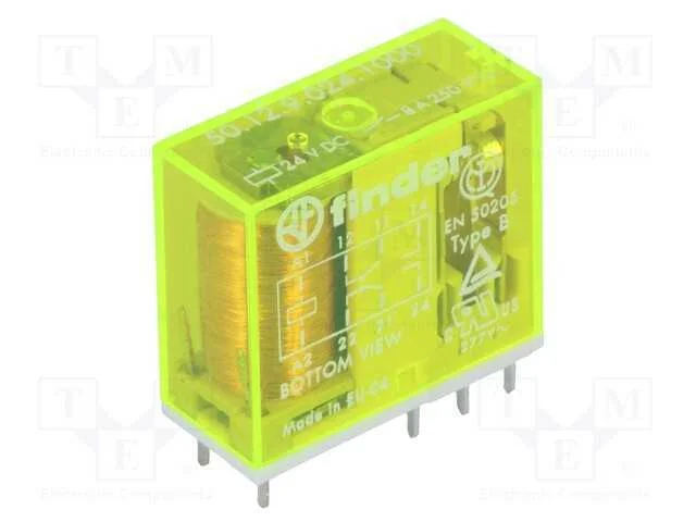 Rel&eacute; Electromagn&eacute;tico Dpdt 24vdc 8a/250vac 8a/30v.